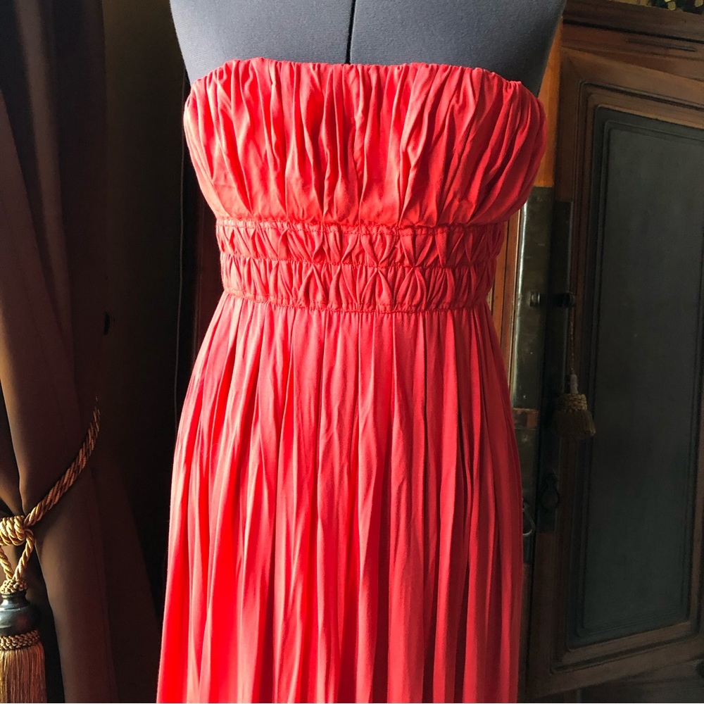Max studio strapless maxi dress size s